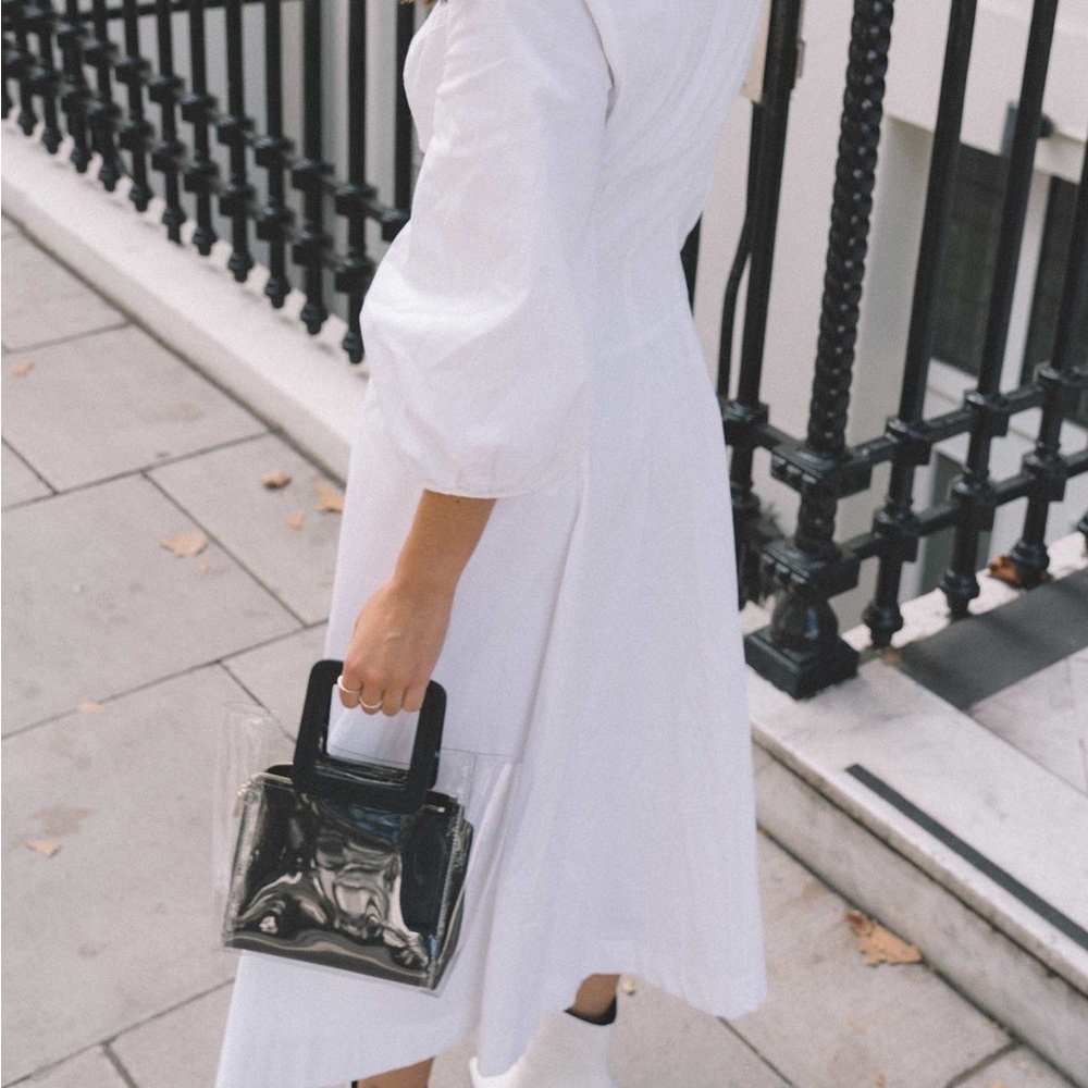 STAUD Mini Shirley Bag | Clear & Black - Picture 2 of 12